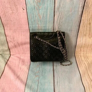 Vintage Tori Burch Fleming medium chain strap shoulder bag